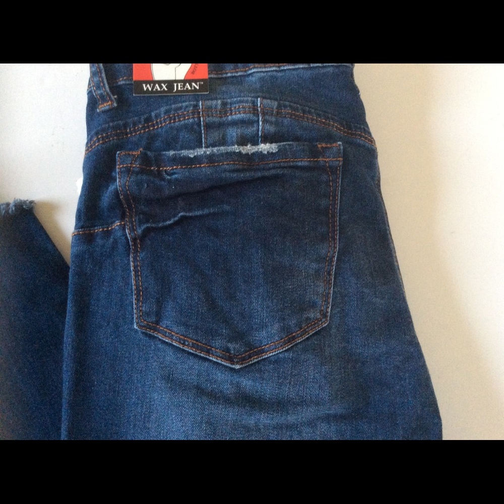 🆕 Wax Jeans 30 X 26 Butt Lifting Distressed Jeans - Picture 5 of 7